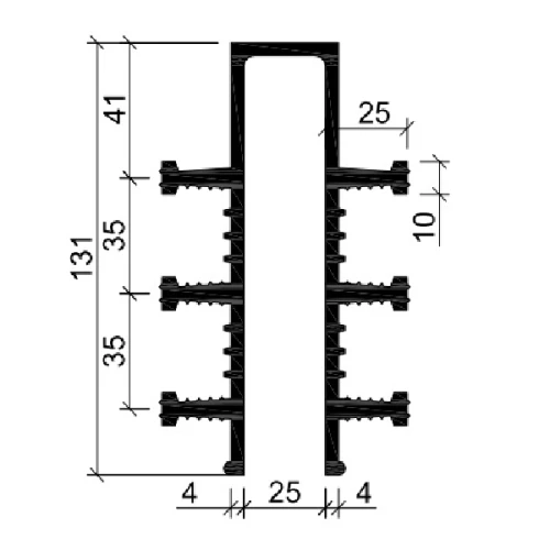 Гидрошпонка Аквастоп EPDM ДЗ-130/25-6/25