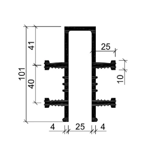 Гидрошпонка Аквастоп EPDM ДЗ-100/25-4/25