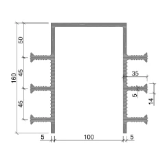 Гидрошпонка Аквастоп ПВХ ДЗ-160/100-6/35