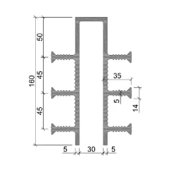 Гидрошпонка Аквастоп ПВХ ДЗ-160/30-6/35