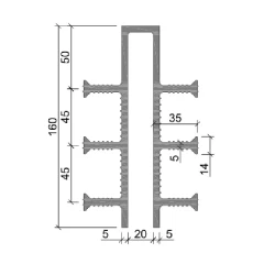 Гидрошпонка Аквастоп ПВХ ДЗ-160/20-6/35