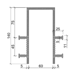 Гидрошпонка Аквастоп ПВХ ДЗ-140/60-4/25