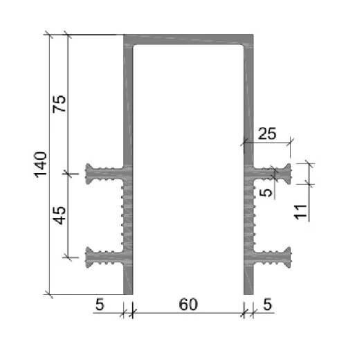 Гидрошпонка Аквастоп ПВХ ДЗ-140/60-4/25