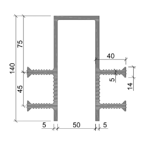 Гидрошпонка Аквастоп ПВХ ДЗ-140/50-4/40