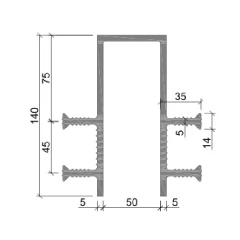 Гидрошпонка Аквастоп ПВХ ДЗ-140/50-4/35