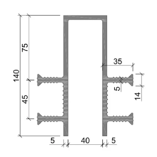Гидрошпонка Аквастоп ПВХ ДЗ-140/40-4/35