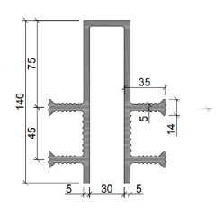 Гидрошпонка Аквастоп ПВХ ДЗ-140/30-4/35