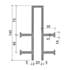 Гидрошпонка Аквастоп ПВХ ДЗ-140/20-4/35