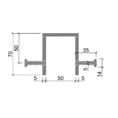 Гидрошпонка Аквастоп ПВХ ДЗ-70/50-2/35