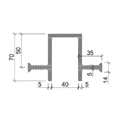 Гидрошпонка Аквастоп ПВХ ДЗ-70/40-2/35