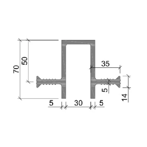 Гидрошпонка Аквастоп ПВХ ДЗ-70/30-2/35