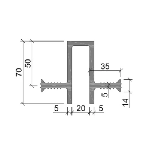 Гидрошпонка Аквастоп ПВХ ДЗ-70/20-2/35