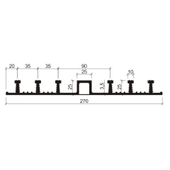Гидрошпонка Аквастоп EPDM ДО-270/25-6/25