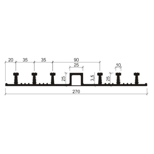 Гидрошпонка Аквастоп EPDM ДО-270/25-6/25