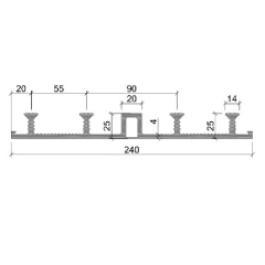 Гидрошпонка Аквастоп ПВХ ДО-240/20-4/25
