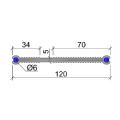 Гидрошпонка Аквастоп ПВХ ХВН-120 (2хD6)