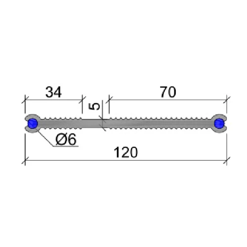 Гидрошпонка Аквастоп ПВХ ХВН-120 (2хD6)