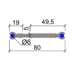 Гидрошпонка Аквастоп ПВХ ХВН-80 (2хD6)