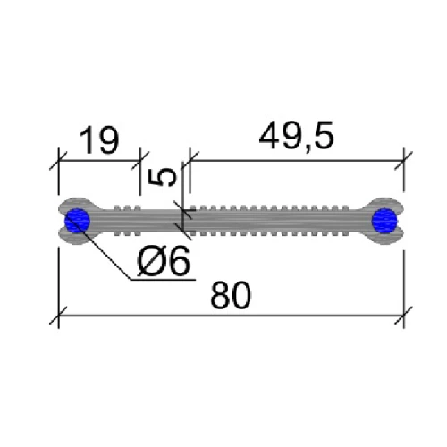 Гидрошпонка Аквастоп ПВХ ХВН-80 (2хD6)