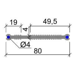 Гидрошпонка Аквастоп ПВХ ХВН-80 (2хD4)