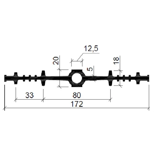 Гидрошпонка Аквастоп EPDM ДВ-170/12