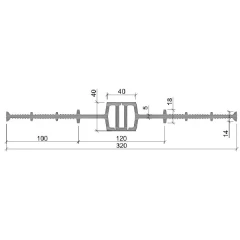 Гидрошпонка Аквастоп ПВХ ДВ-320/40