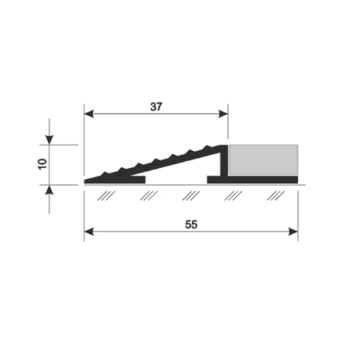 Универсальное наружное обрамление АЛ-10 10x55 мм