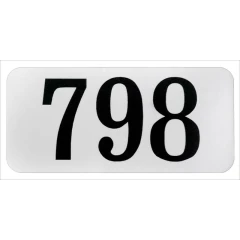 Наклейка с номером для почтовых ящиков 21х45 мм