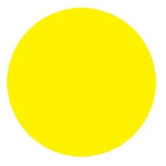 Круг желтый для стеклянных дверей 200х200 мм