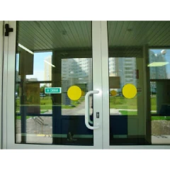 Круг желтый для стеклянных дверей 200х200 мм