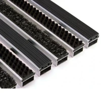 Придверная грязезащитная решетка Алса щетка+резина+текстиль