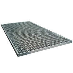 Стальная грязезащитная решетка из прессованного настила33х11/30х2 Zn, 1200х1000 мм