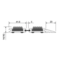 Придверная грязезащитная решетка Респект текстиль
