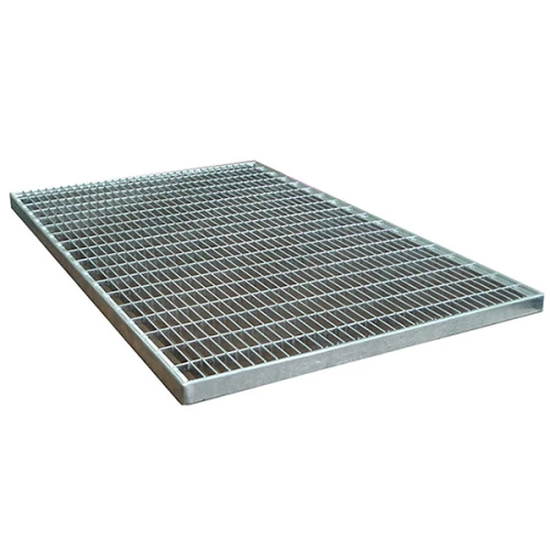 Стальная грязезащитная решетка из прессованного настила 33х11/30х2 Zn, 500х1000 мм