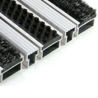 Придверная грязезащитная решетка Алса МАХ щетка+текстиль+скребок