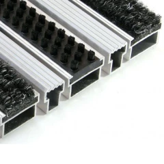 Придверная грязезащитная решетка Алса МАХ щетка+текстиль+скребок