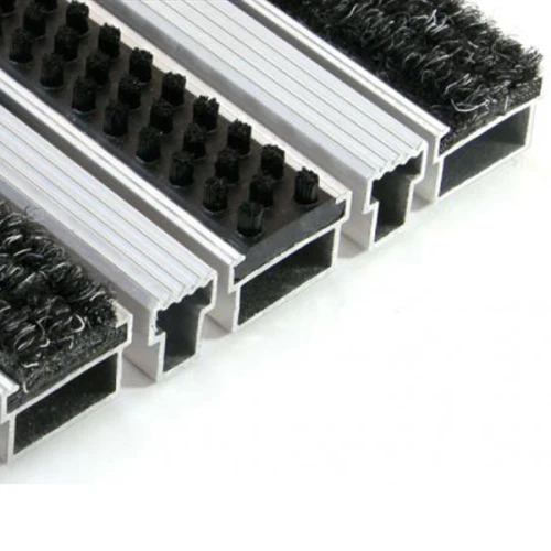 Придверная грязезащитная решетка Алса МАХ щетка+текстиль+скребок