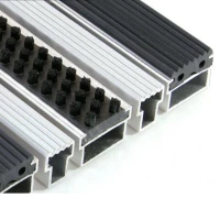 Придверная грязезащитная решетка Алса МАХ щетка+резина+скребок