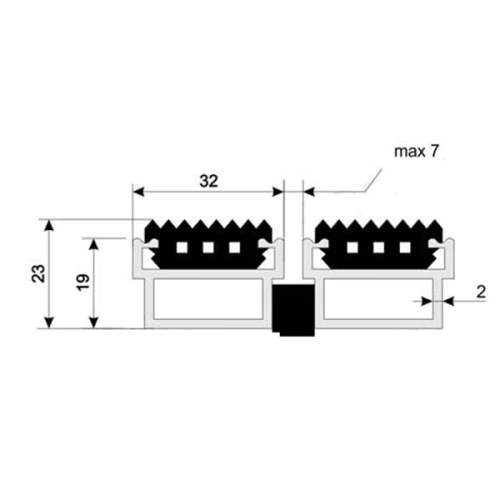 Придверная грязезащитная решетка Алса МАХ резина