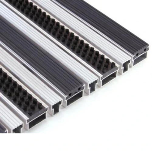 Придверная грязезащитная решетка Алса щетка+резина+скребок