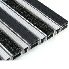 Придверная грязезащитная решетка Алса резина+текстиль+скребок