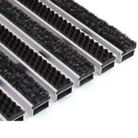 Придверная грязезащитная решетка Алса щетка+текстиль