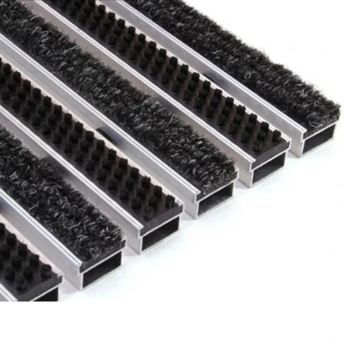 Придверная грязезащитная решетка Алса щетка+текстиль