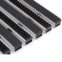 Придверная грязезащитная решетка Алса щетка+резина