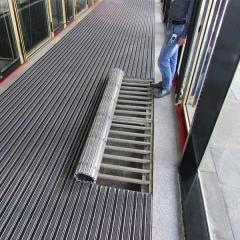 Придверная грязезащитная решетка Алса щетка+резина