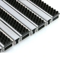 Придверная грязезащитная решетка Алса щетка+скребок