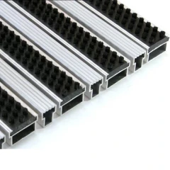 Придверная грязезащитная решетка Алса щетка+скребок