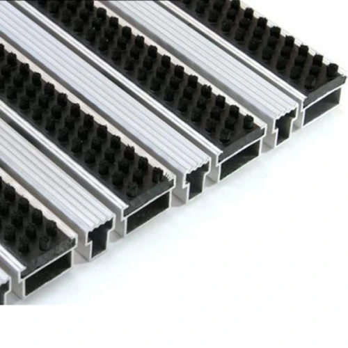 Придверная грязезащитная решетка Алса щетка+скребок