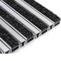 Придверная грязезащитная решетка Алса текстиль+скребок