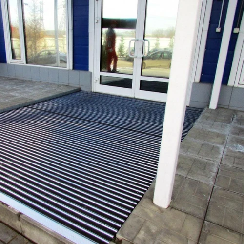 Придверная грязезащитная решетка Алса резина+скребок